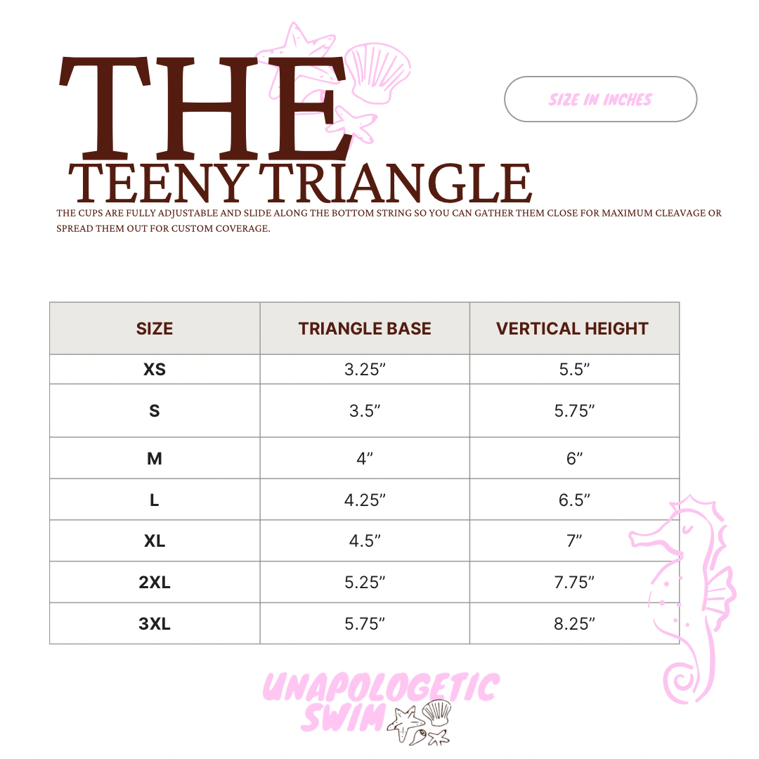 Teeny Basics - Triangle Top Cheetah