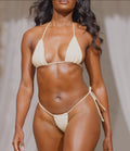 Teeny Kini - Tropical Edit Triangle Top Light Cream